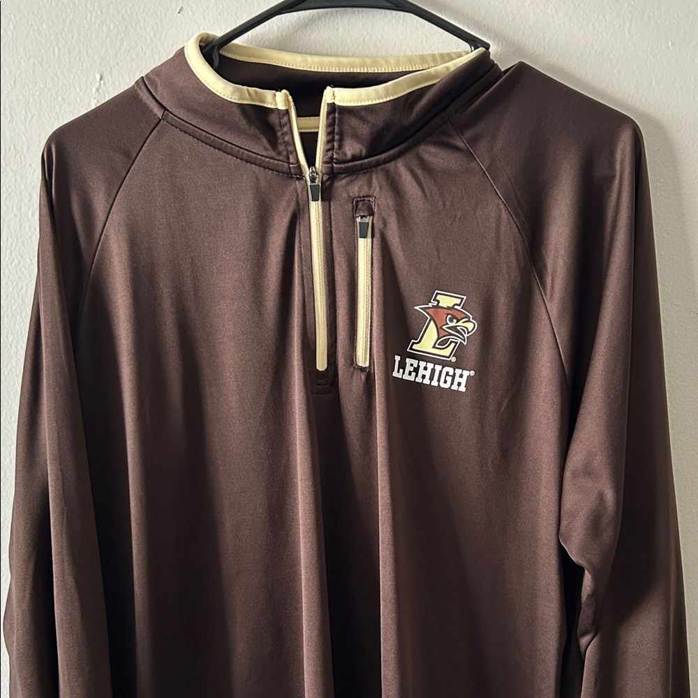 Lehigh Brown Quarter-Zip Pullover